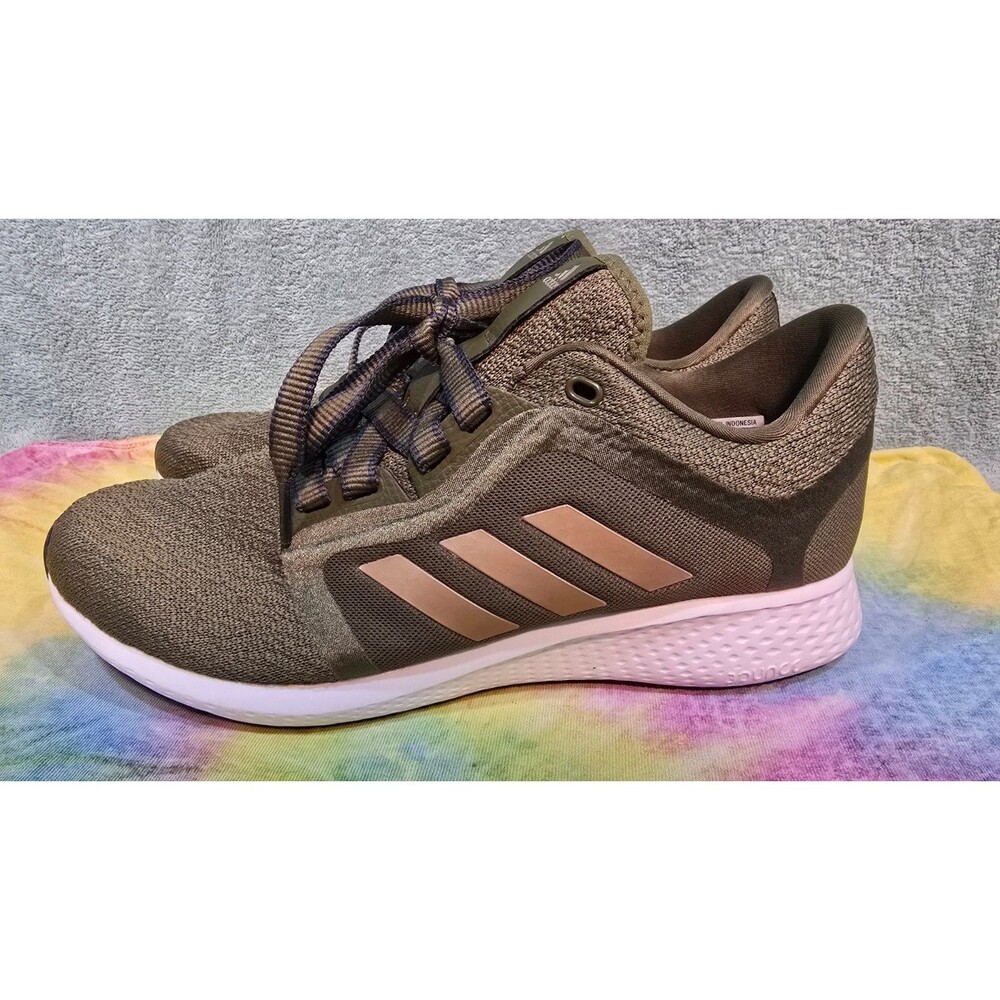 Adidas Edge Lux 4 Primeblue Women’s 10.5 GW2340 Focus Olive Copper Running Shoes